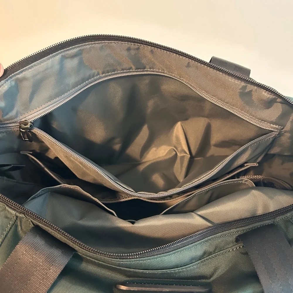 Briggs‎ & Riley Travel Tote Bag Forest Green Ballistic Nylon Organizer